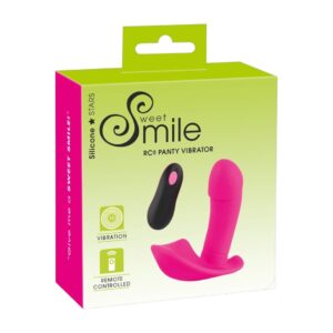 Sweet Smile Remote Controlled Panty Vibrator 1 „Sweet Smile Remote Controlled Panty Vibrator kelnaičių vibratorius su nuotoliniu valdymu“