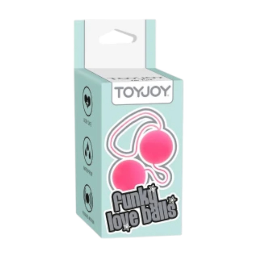 Toyjoy Funky Love Balls 1 „Toyjoy Funky Love Balls - kėgelio kamuoliukai moterims“ Toyjoy Funky Love Balls 1 „Toyjoy Funky Love Balls - kėgelio kamuoliukai moterims“