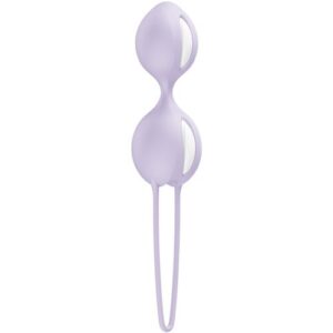 FUN FACTORY – SMARTBALLS DUO KEGEL BALLS PURPLE vaginalinis kamuoliukas 1 FUN FACTORY - SMARTBALLS DUO KEGEL BALLS PURPLE