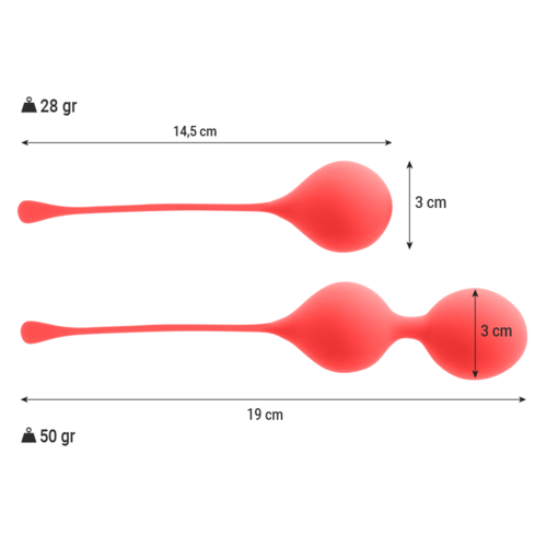 INTENSE – KEGEL BALLS PACK KENDALL RED 2 INTENSE - KEGEL BALLS PACK KENDALL RED - Image 2 INTENSE – KEGEL BALLS PACK KENDALL RED 2 INTENSE - KEGEL BALLS PACK KENDALL RED - Image 2